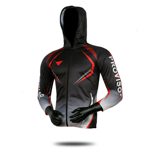 Hooded anti-ultraviolet fishing suit