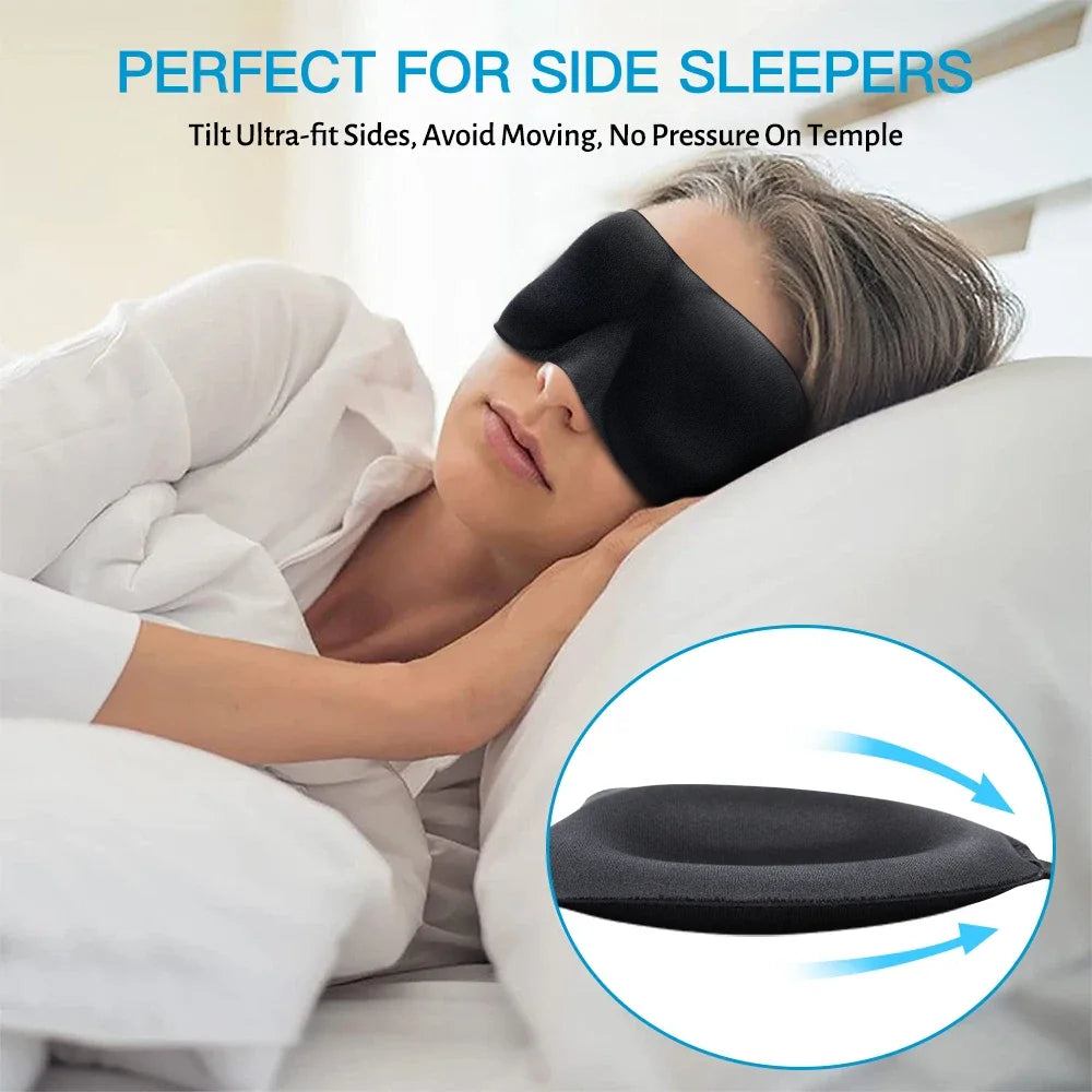 Máscara para dormir contorneada en 3D