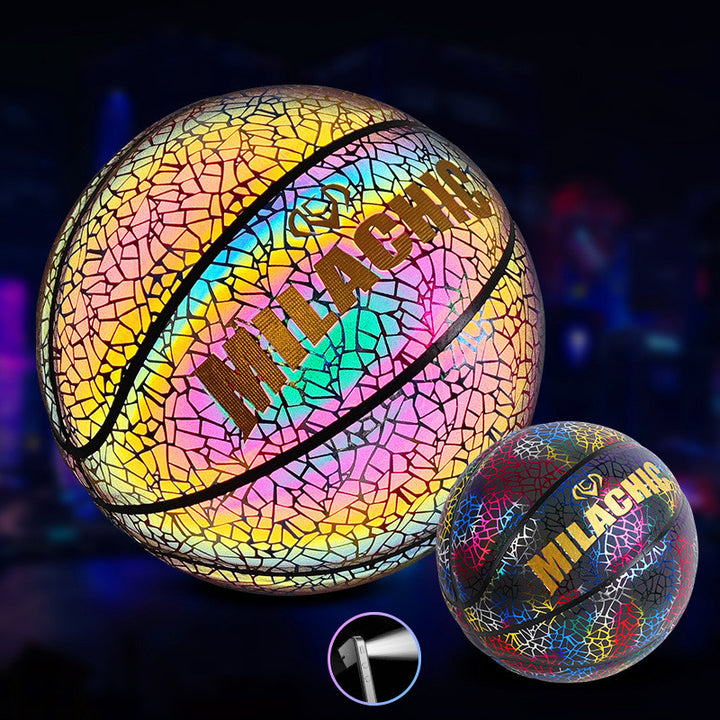 Glowing fluorescent basketball - Blue Force Sports