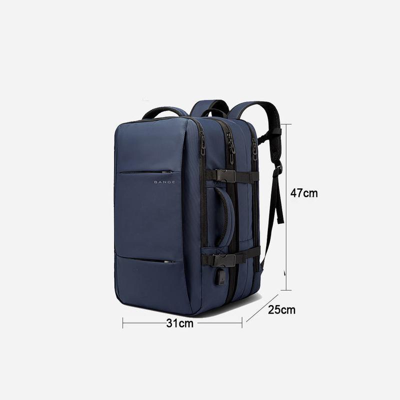 Erweiterbarer USB-Reiserucksack für Männer