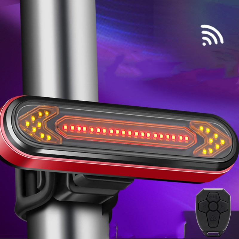 Wireless Remote Control Bicycle Steering Tail Light - Blue Force Sports