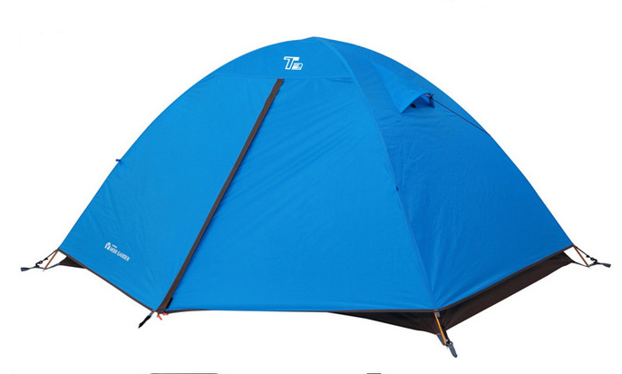 Double Aluminum Pole Rainproof Canopy Camping Climbing Tent - Blue Force Sports