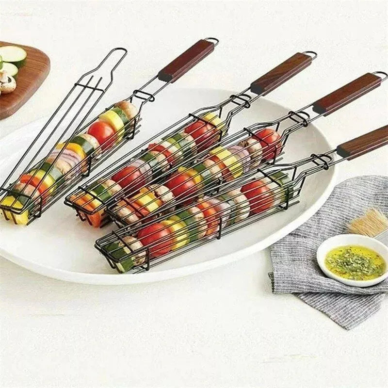 Der ultimative Grillbegleiter: Antihaft-Grillkorb – tragbar und langlebig für das Kochen im Freien