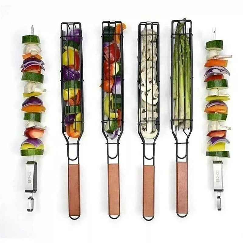 Der ultimative Grillbegleiter: Antihaft-Grillkorb – tragbar und langlebig für das Kochen im Freien