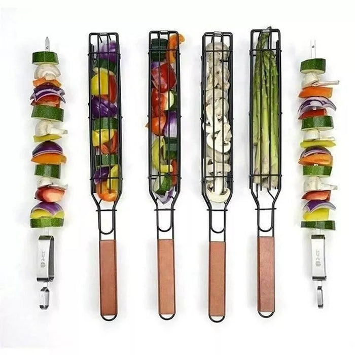 Der ultimative Grillbegleiter: Antihaft-Grillkorb – tragbar und langlebig für das Kochen im Freien