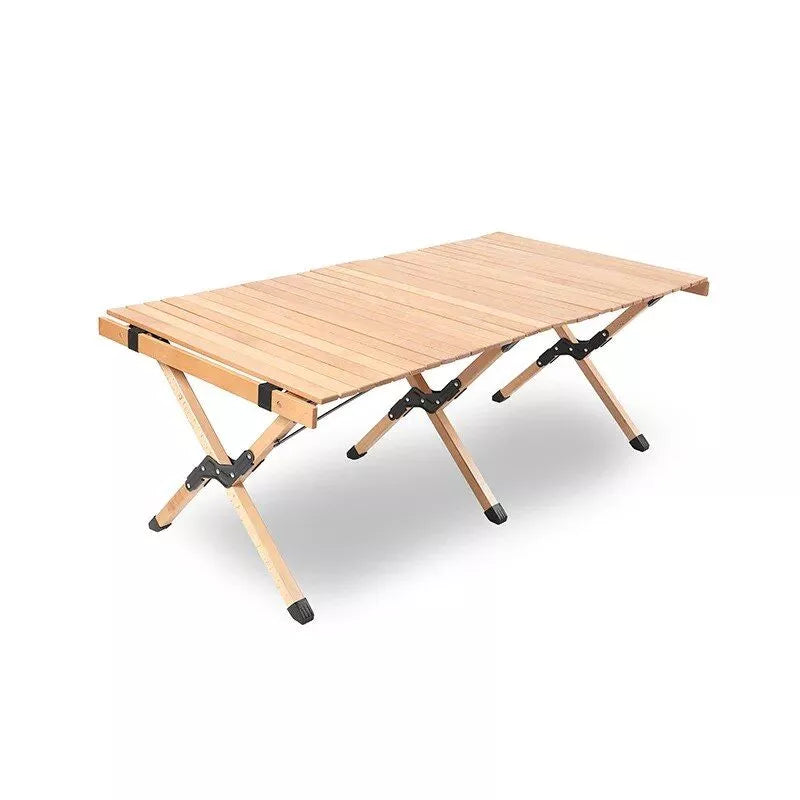 Tragbarer Klapptisch aus Massivholz für Camping und Picknicks