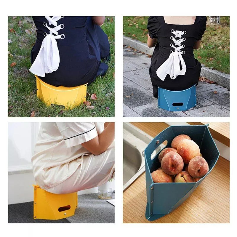 Tragbarer Klapphocker mit einziehbarer Rückenlehne für Outdoor &amp; Camping