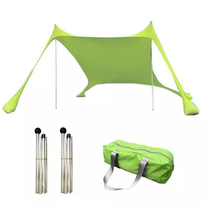 Beach Sunshade Canopy with Sand Anchors