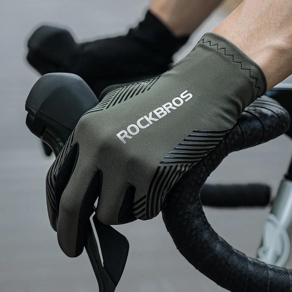 Atmungsaktive Fahrradhandschuhe mit Vollfinger-Design, Unisex