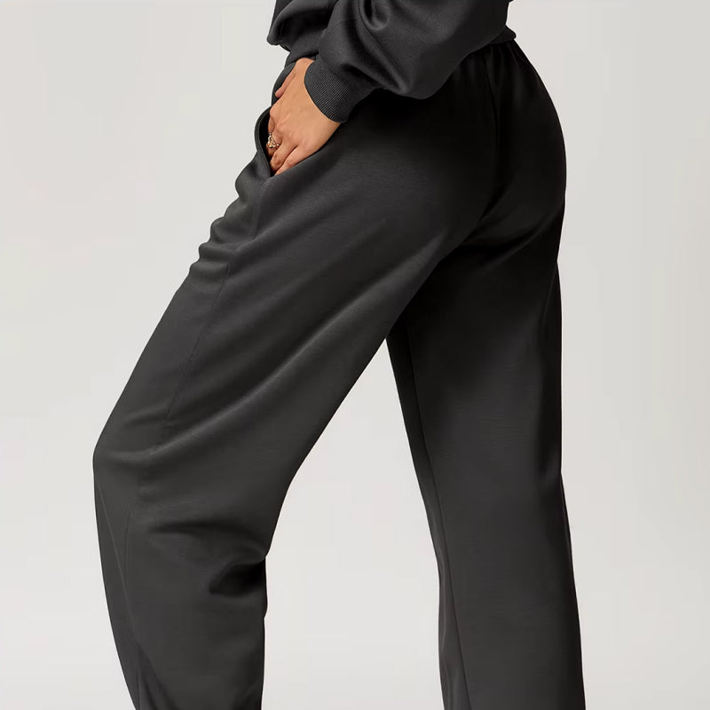 Jogginghose mit hoher Taille und lockerer Passform