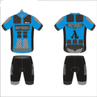 Long And Short-sleeved Thin Cycling Jersey With Balanced Wheels - Blue Force Sports