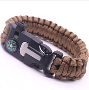 Emergency Paracord Bracelets, Survival Bracelet With Embedded Compass Whistle Survival Fire Starter Scraper Accessories, Suit For Hiking, Camping, Fishing And Hunting - Blue Force Sports