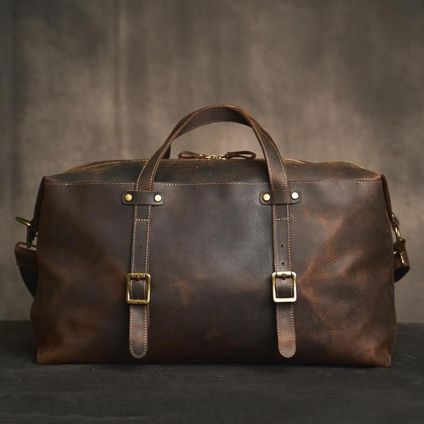 Reisetasche aus echtem Leder im Vintage-Stil für Herren