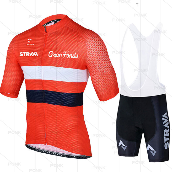 Short Sleeve Cycling Jersey Suit - Blue Force Sports