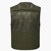 Multi-pocket Men's Professional Photography Vest - Blue Force Sports