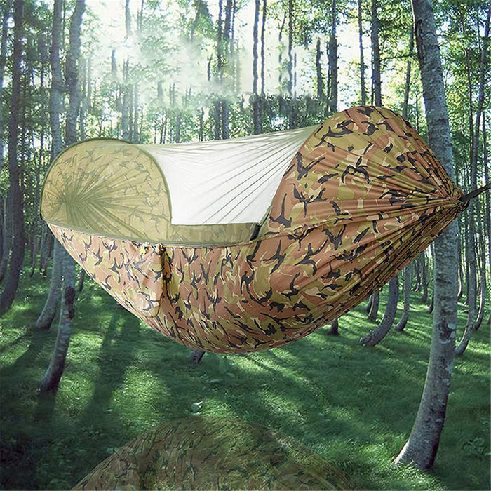 Camping Outdoor Automatic Speed Open Hammock Mosquito Net - Blue Force Sports