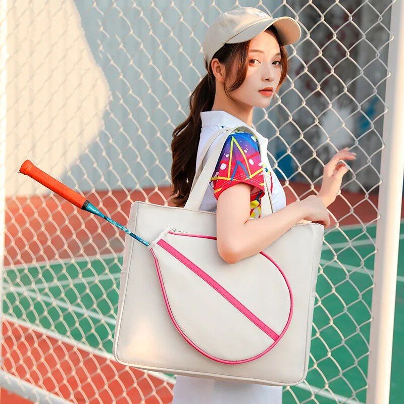 Multifunktionale Tennis- und Badmintonschlägertasche - Tragbare, wasserdichte Unisex-Schultersporttasche