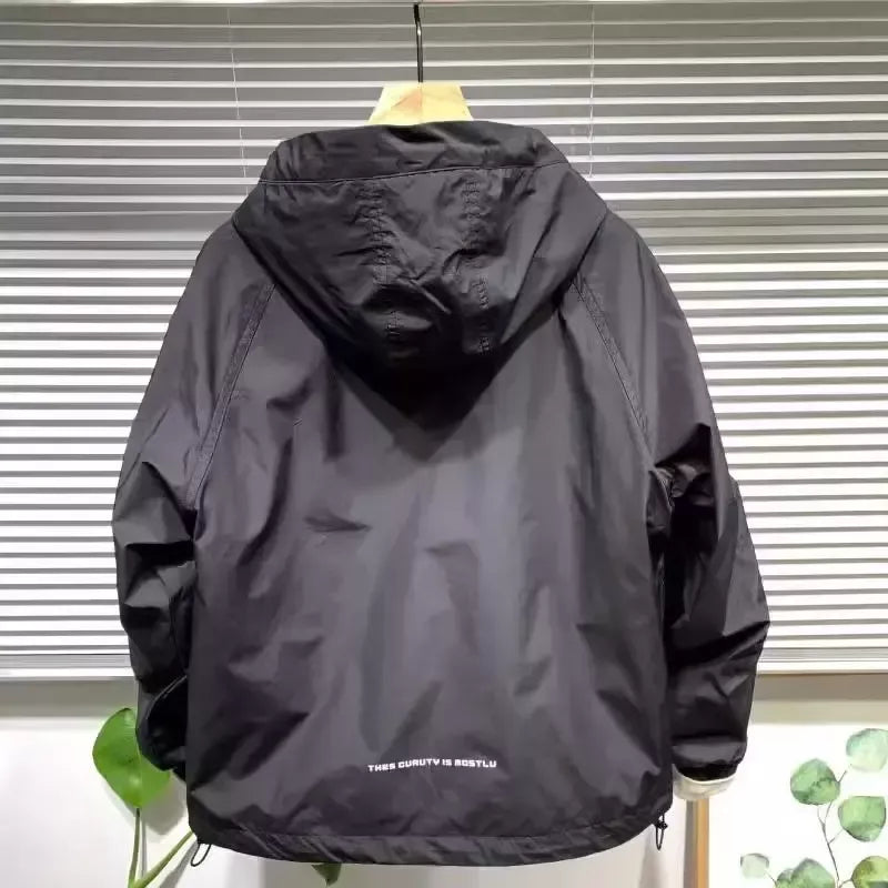 Winddichte, wasserdichte Outdoor-Wanderjacke für Herren