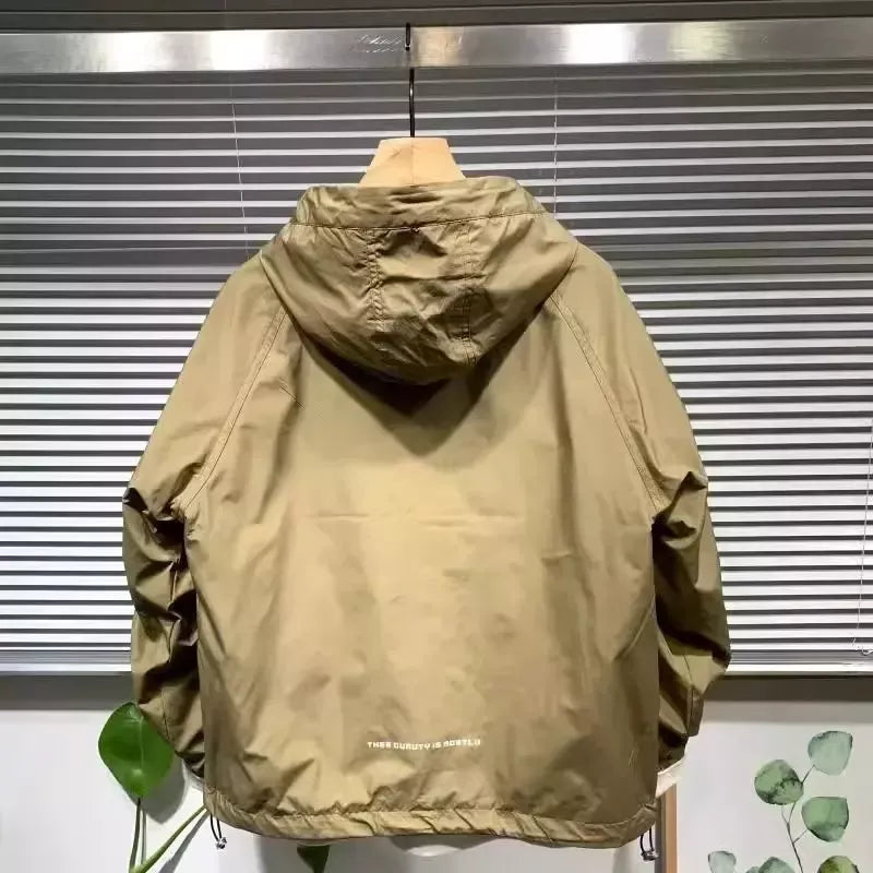 Winddichte, wasserdichte Outdoor-Wanderjacke für Herren