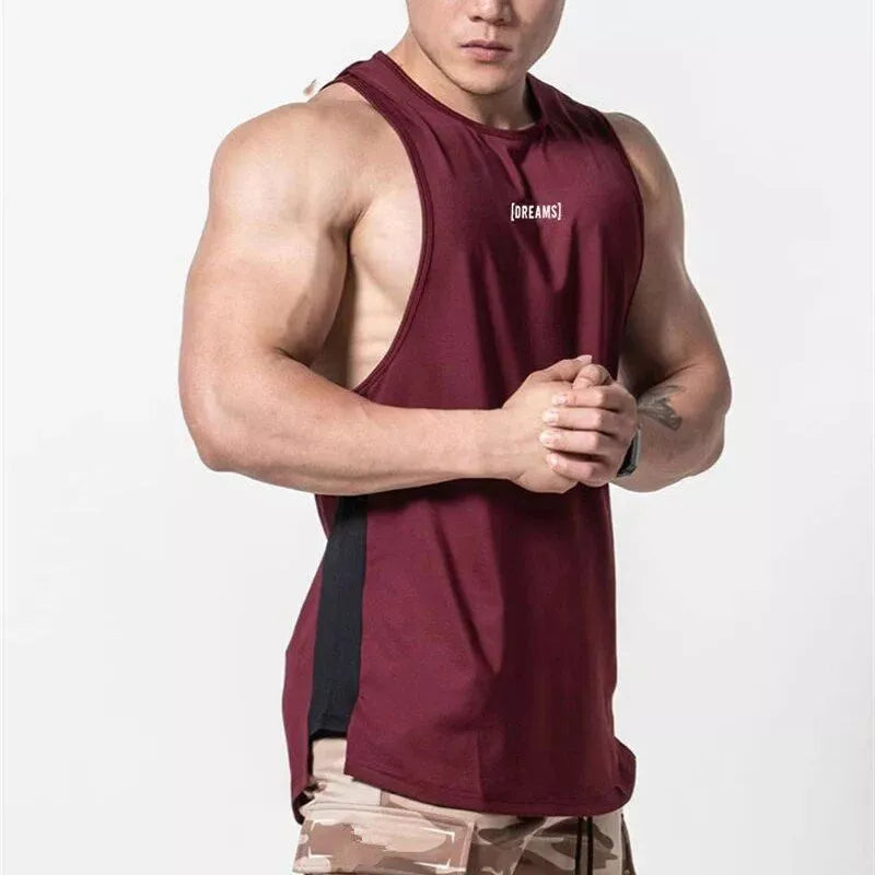 Camiseta sin mangas de verano con músculos