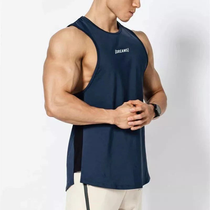 Camiseta sin mangas de verano con músculos