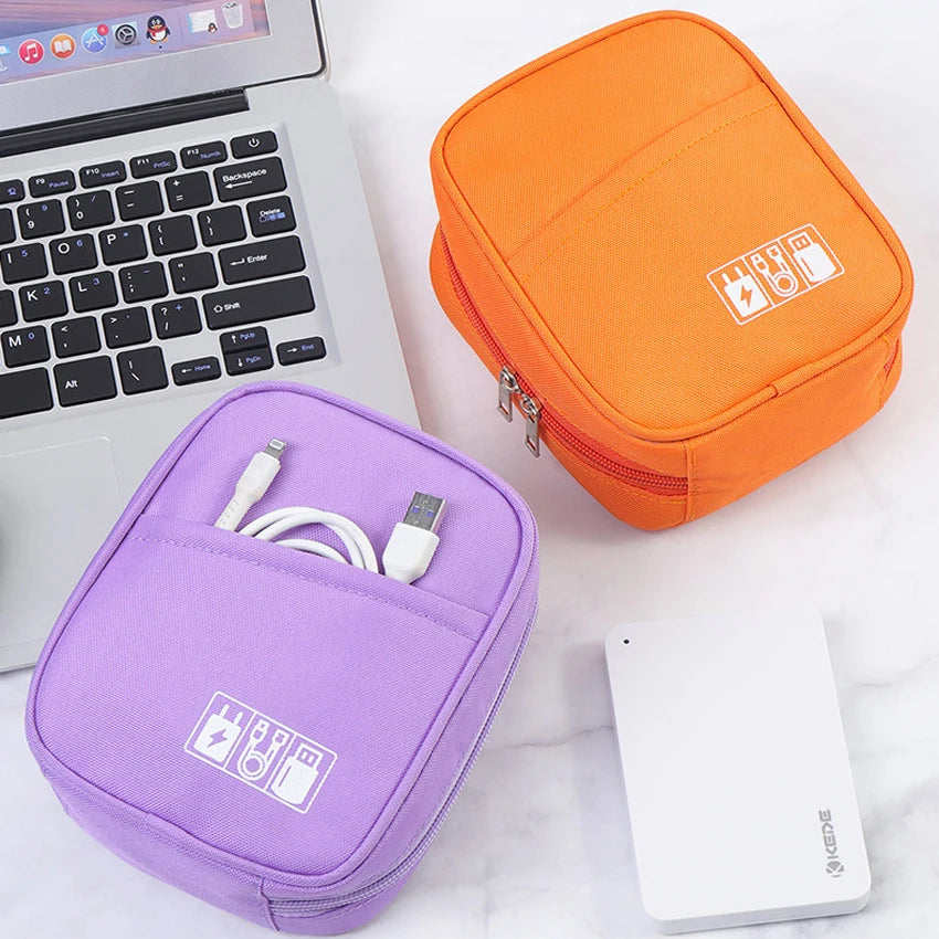Tragbare, wasserdichte Datenkabel-Organizer-Tasche für Reisezubehör