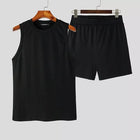 Summer Streetwear Sleeveless Tank Top & Shorts Set for Men