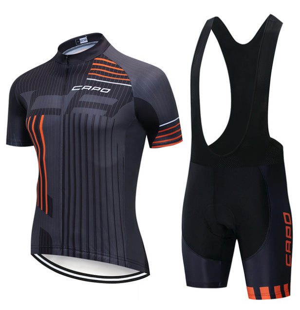 Cycling Jersey Short Sleeve Suit Men Summer - Blue Force Sports