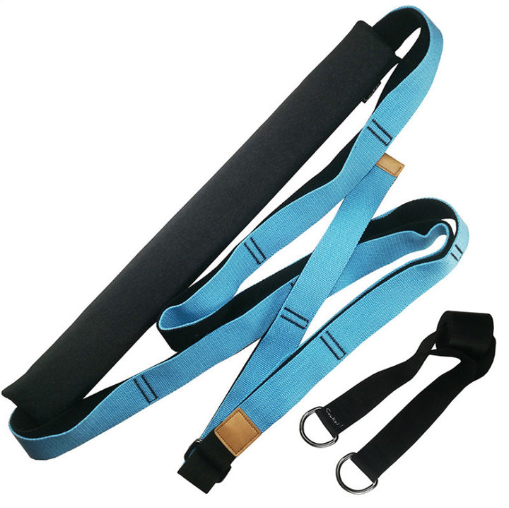 Yoga Strap Exercise Gym Belt - Blue Force Sports