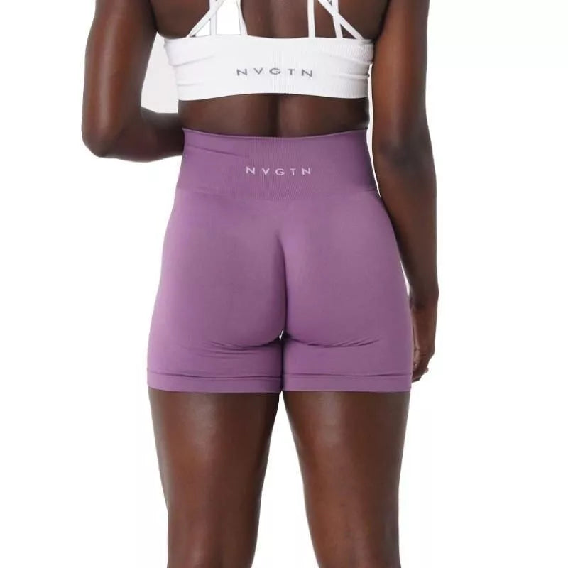 Seamless High-Waist Yoga Shorts