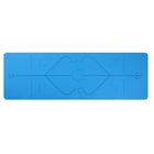 Non Slip TPE Yoga Mat Position Line Beginner - Blue Force Sports