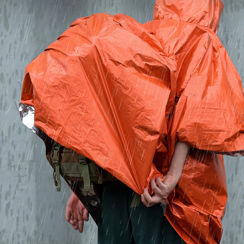 Lightweight PE Emergency Poncho and Blanket