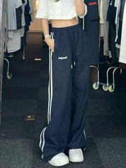 Vintage Striped Hip-hop Casual Pants - Blue Force Sports