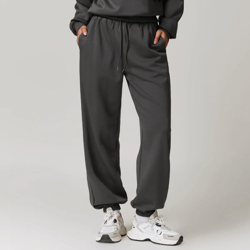 Jogginghose mit hoher Taille und lockerer Passform