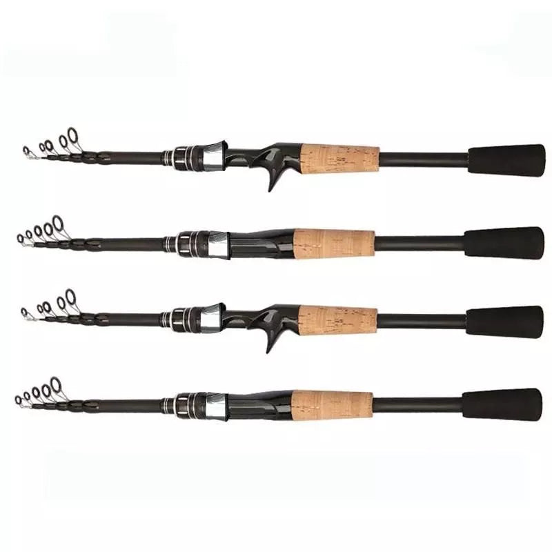 Professionelle Teleskop-Baitcasting-Angelrute