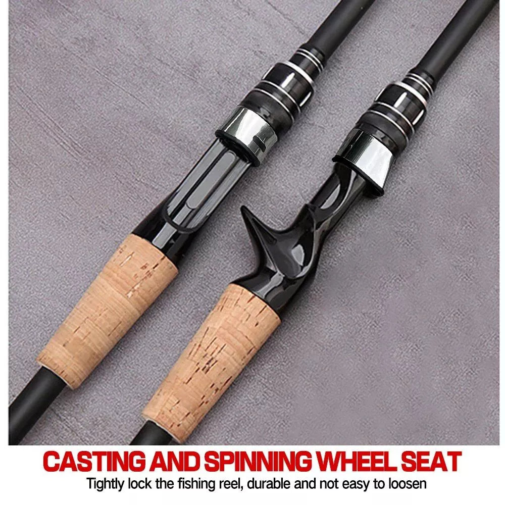 Professionelle Teleskop-Baitcasting-Angelrute
