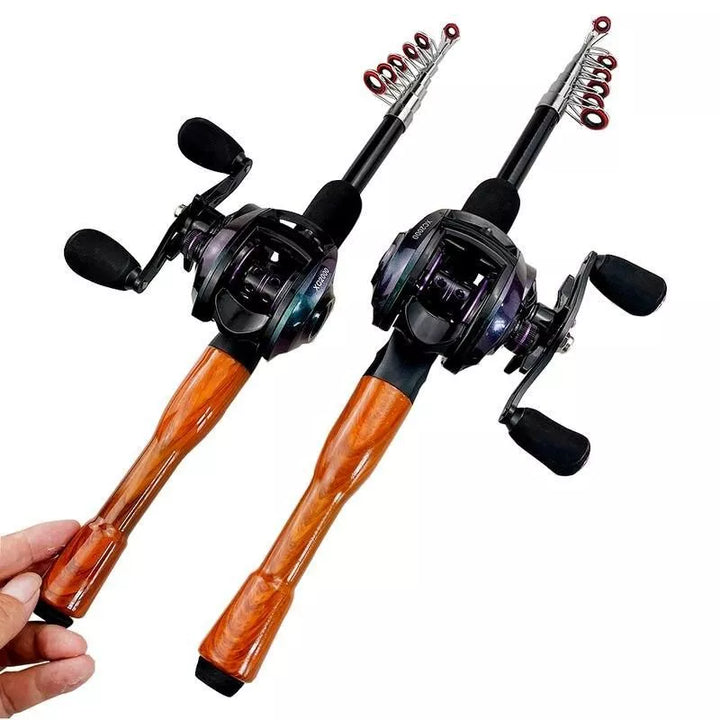 Ultimate Telescopic Fishing Rod and Baitcasting Reel Combo – Blue Force Sports
