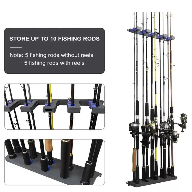 Angelrutenhalter zur Wandmontage