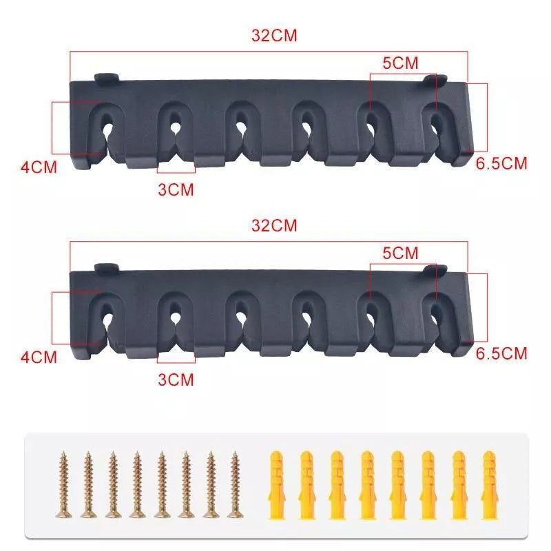 Estante vertical para cañas de pescar que ahorra espacio y tiene capacidad para 6 cañas