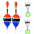 Hochwertiges Slip-Bobber-Set aus Balsaholz zum Angeln von Sonnenbarschen, Forellen und Barschen.