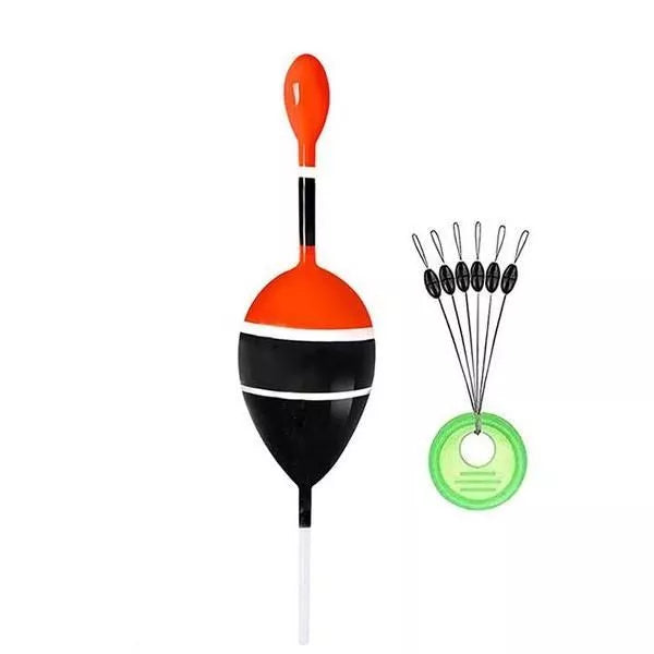 Hochwertiges Slip-Bobber-Set aus Balsaholz zum Angeln von Sonnenbarschen, Forellen und Barschen.