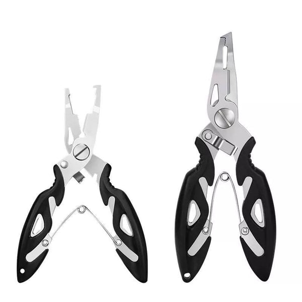 Multifunctional Stainless Steel Fishing Pliers - Braid Line Cutter, Hook Remover & Scissors