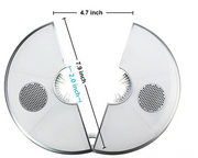 Colorful rhythm Bluetooth umbrella light LED tent light Outdoor multi-function USB charging camping light - Blue Force Sports
