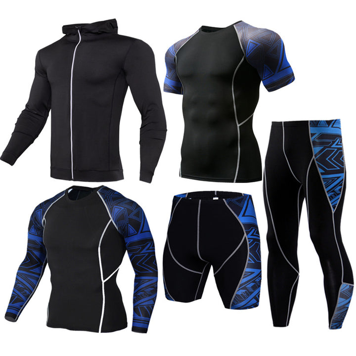 Sportswear quick-drying running suit - Blue Force Sports