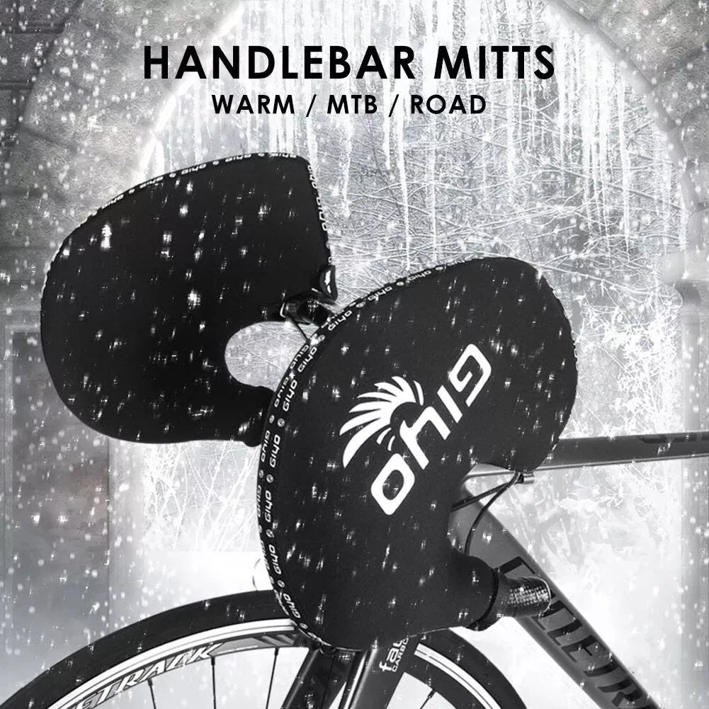 Thermo-Fahrrad-Lenkerhandschuhe mit reflektierendem Sicherheitsstreifen