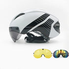 Mountain Bike Road Bike Magnetic Goggles Helmet - Blue Force Sports