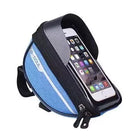Wasserdichte Oberrohr-Fahrradtasche mit Touchscreen-Telefonhalter