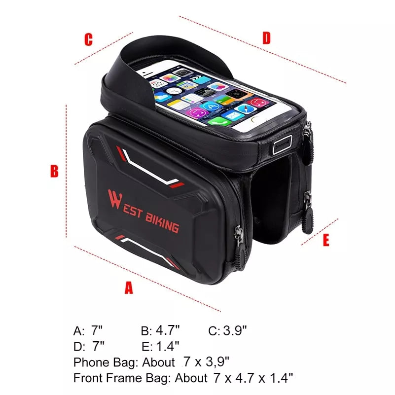 Wasserdichte Fahrrad-Touchscreen-Tasche 