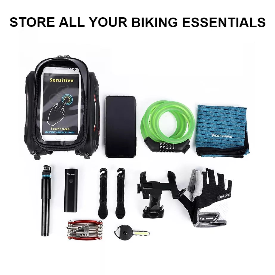 Wasserdichte Fahrrad-Touchscreen-Tasche 
