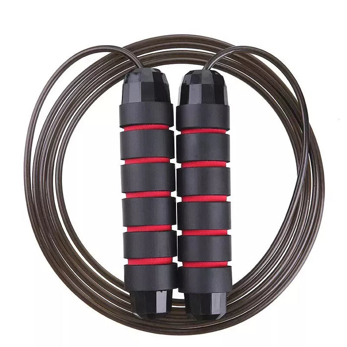 Adjustable 3 m Steel-Wire Jump Rope with Foam Handles